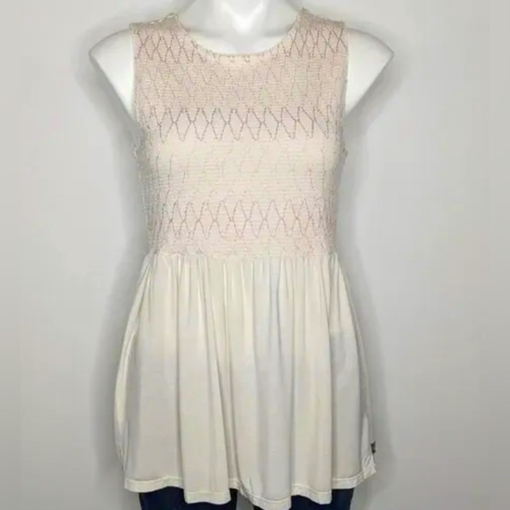Matilda Jane XL White Embroidered Tank Top